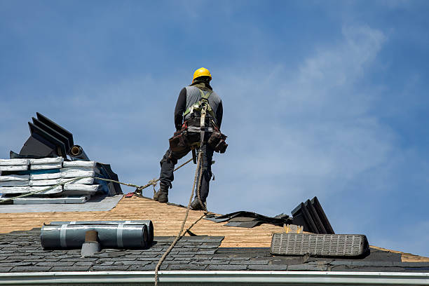 Professional Gutter Installation technician working in East Haddam, CT